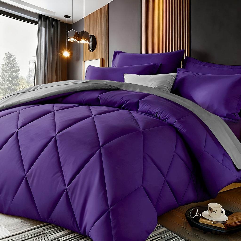 2-3 Piece Solid Color Diamond Pattern Bed Sheet Set – Large & Extra-Large, Ultra-fine Fiber, Lightweight Breathable
