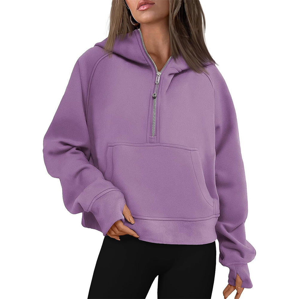 Cozy Fleece-Lined Zip-Up Winter Hoodie