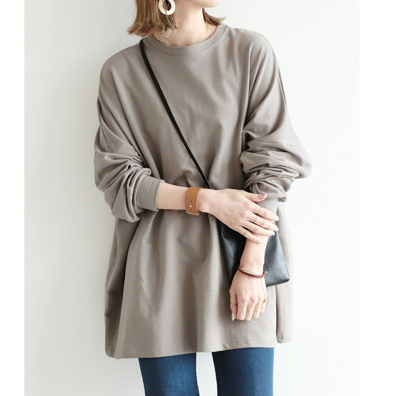 Cozy Oversized Mid-Length Batwing Sweater