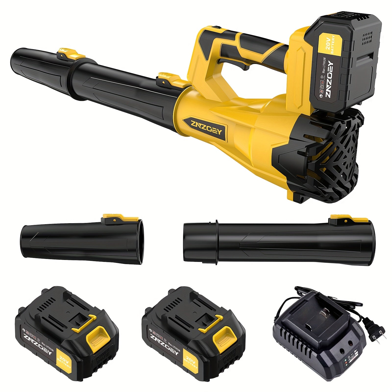 Cordless Leaf Blower with 4.0Ah Battery and 580CFM Airflow