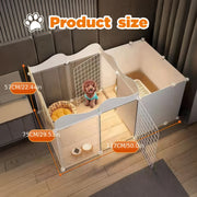Multifunctional Pet Pen Easy To Install Pen For Home Pet Pen With Bedroom Design For Small Dogs Medium Sized Dogs