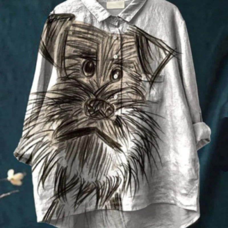 Animal 3D Printed Long Sleeve Shirt