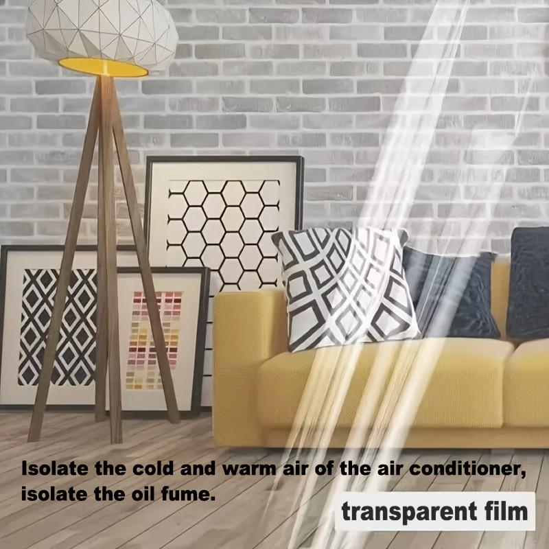 Lace Top Magnetic Eva Thermal Insulation Door Curtain, Auto Close Self Sealing Air Conditioner Screen Curtain, Weighted Bottom Wind Blocking Anti Heat Anti Mosquito Partition Curtain, Pet Friendly Ene