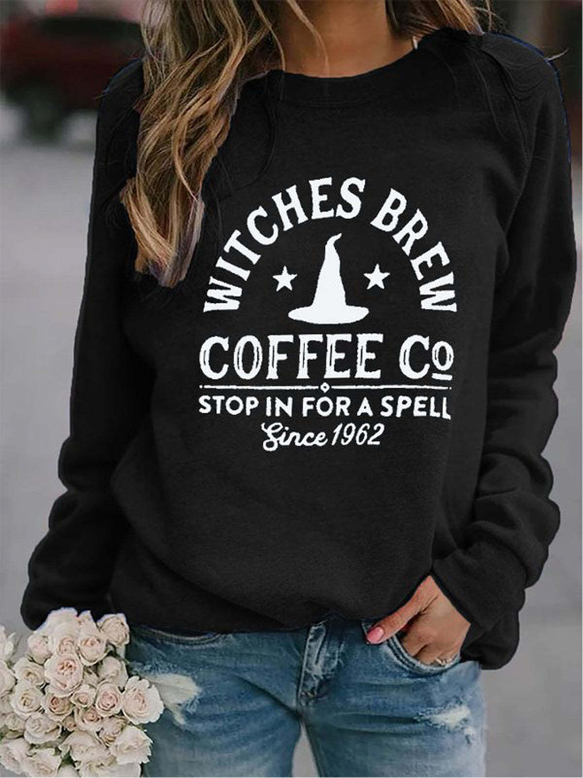 Women's 3D Printed Loose Long Sleeve Pullover Hoodie