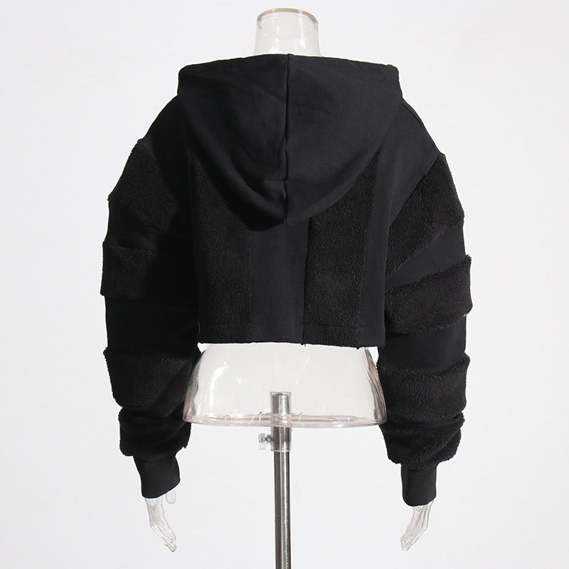 Cozy Lamb Wool Contrast Stitching Casual Sweater