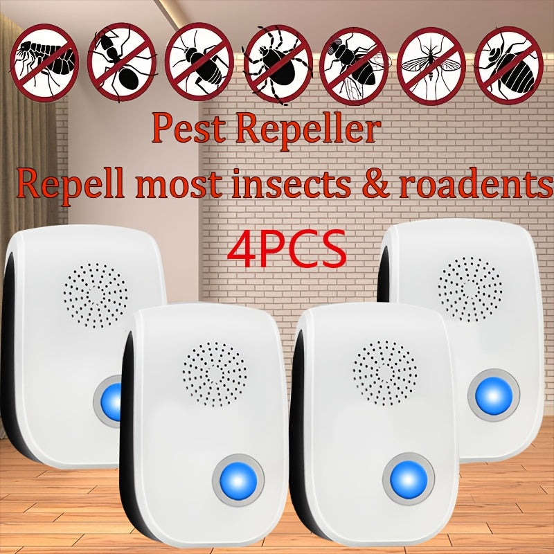 Ultrasonic Insect Repellent Pack – 4/6/8 Plug‑In Units for Cockroaches, Rodents, Ants, Mosquitoes and Spiders