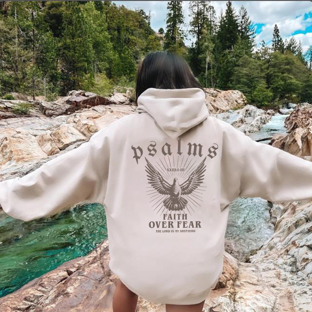 Faith & Fashion: Scripture Pattern Girly Hoodie