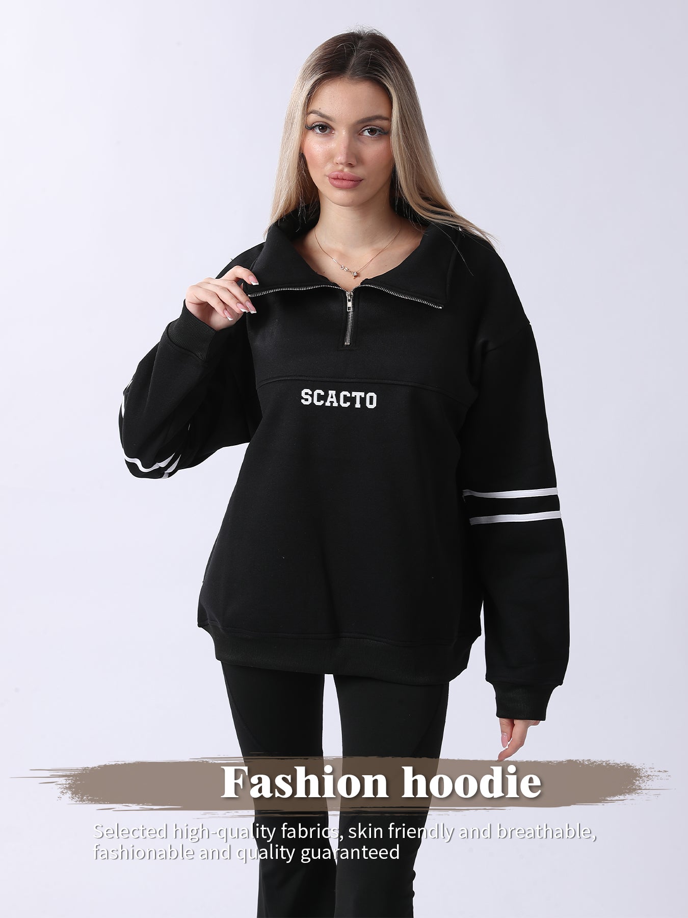 Cozy Women's Long-Sleeve Sweatshirt for Daily Comfort