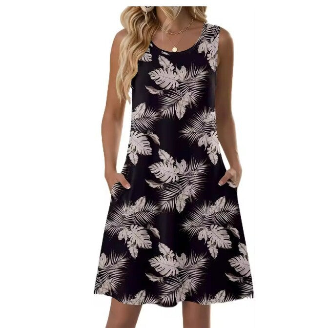 Summer Casual Resort-style Slip Dress