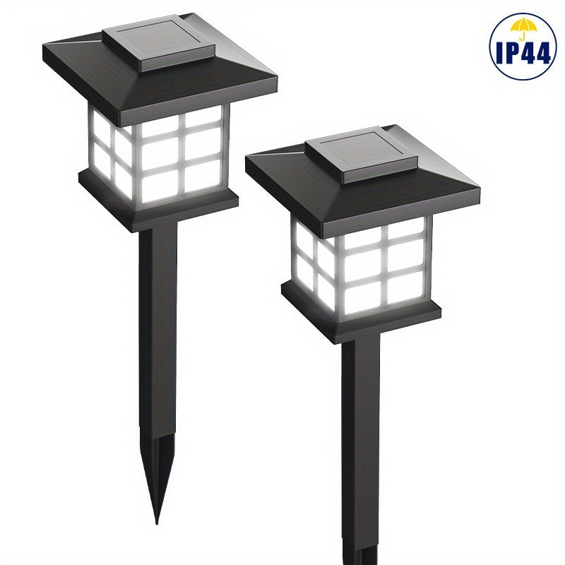 24/12/6 Solar Outdoor Lights, 600mA Solar Path Lights, 10 Hours Long-lasting LED Landscape Lighting Outdoor Solar Path Lights, Solar Garden Lights, Outdoor Waterproof Solar Path Lights, Suitable...