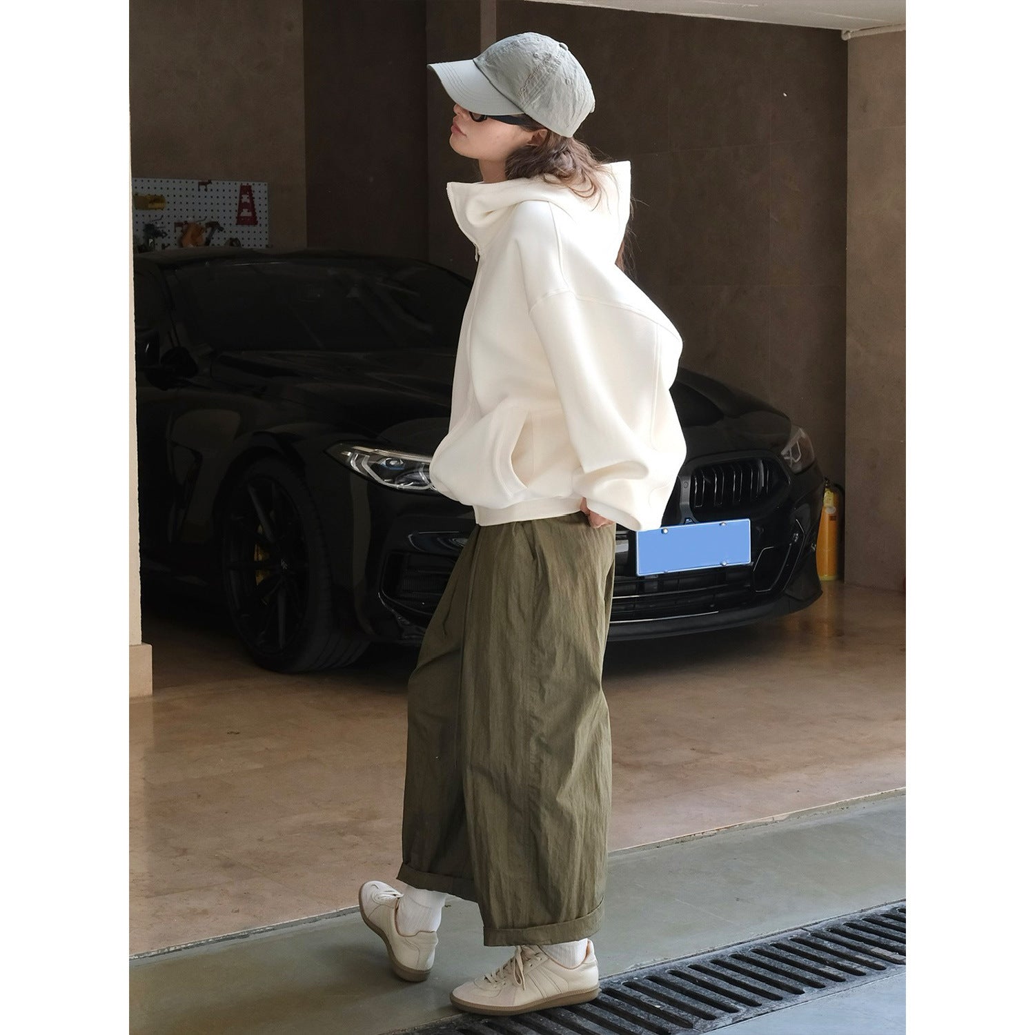 Korean Casual Air Layer Hooded Sweater