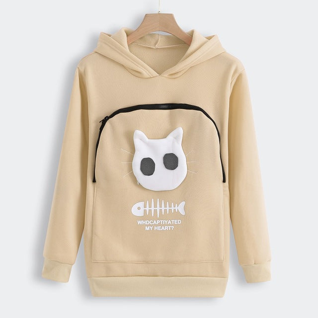 Cozy Pet Pocket Hoodie for Cat and Dog Lovers