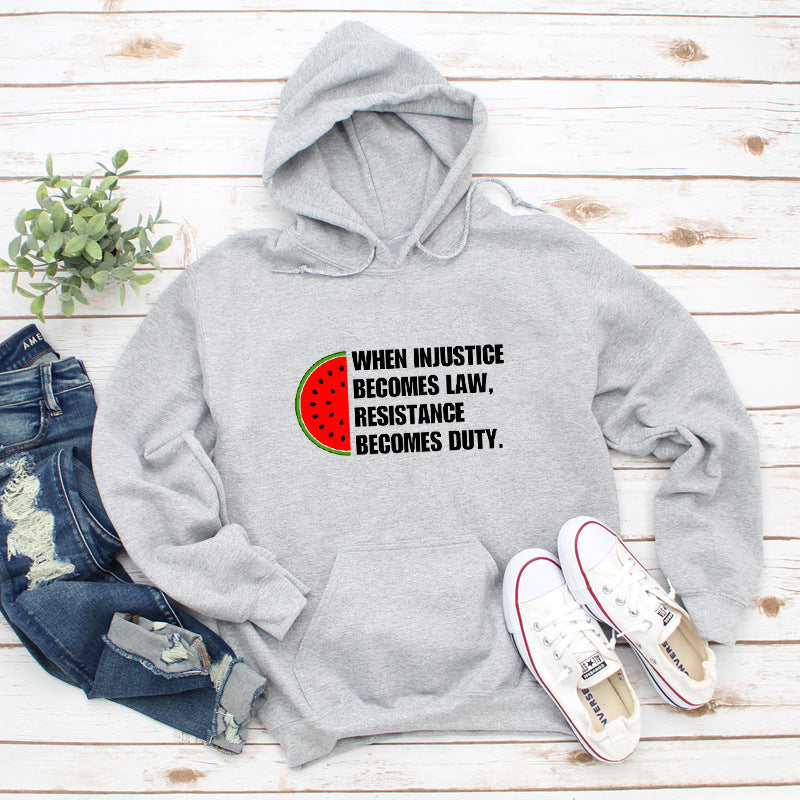 When Injustice Becomes Law Women's Casual Hoodie