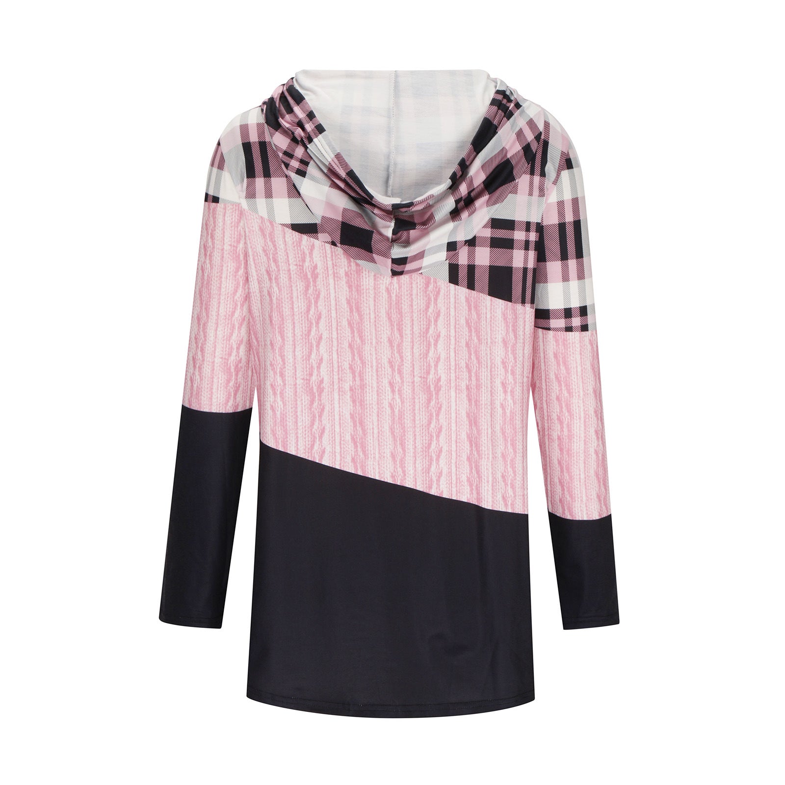 Women's Long-Sleeve Hooded Printed Casual Pullover Sweater