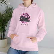 Printed European And American Plus Velvet Hooded Sweater