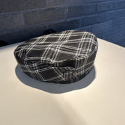 Vintage-Inspired Checkered Hats for Women