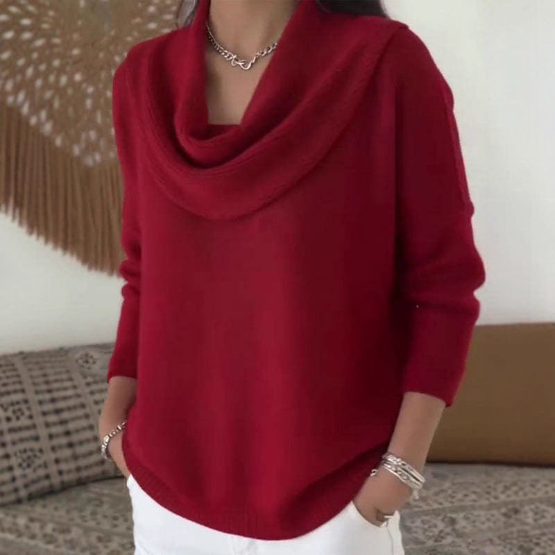 Autumn and Winter New Solid Color Long-sleeved Sweater