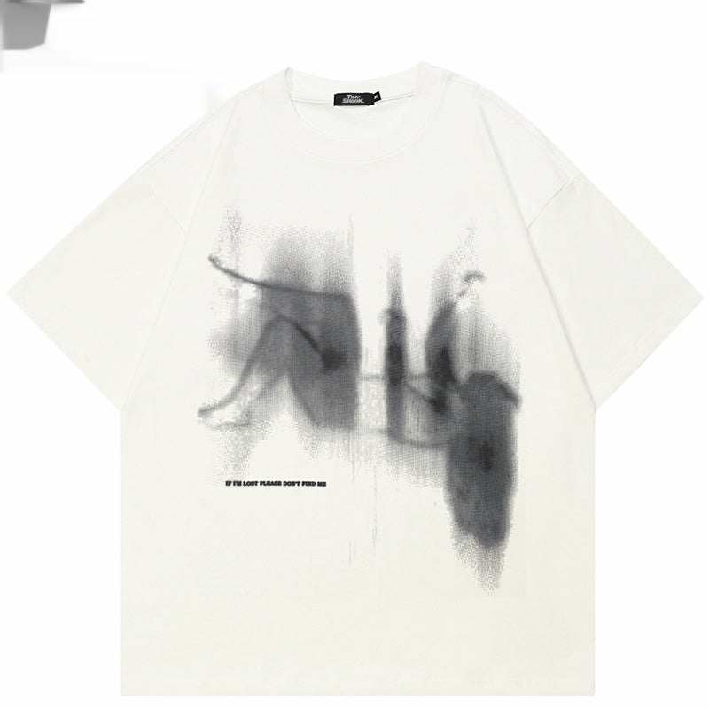 Summer Breeze Loose T-Shirt – Short Sleeve, Round Neck, Unisex