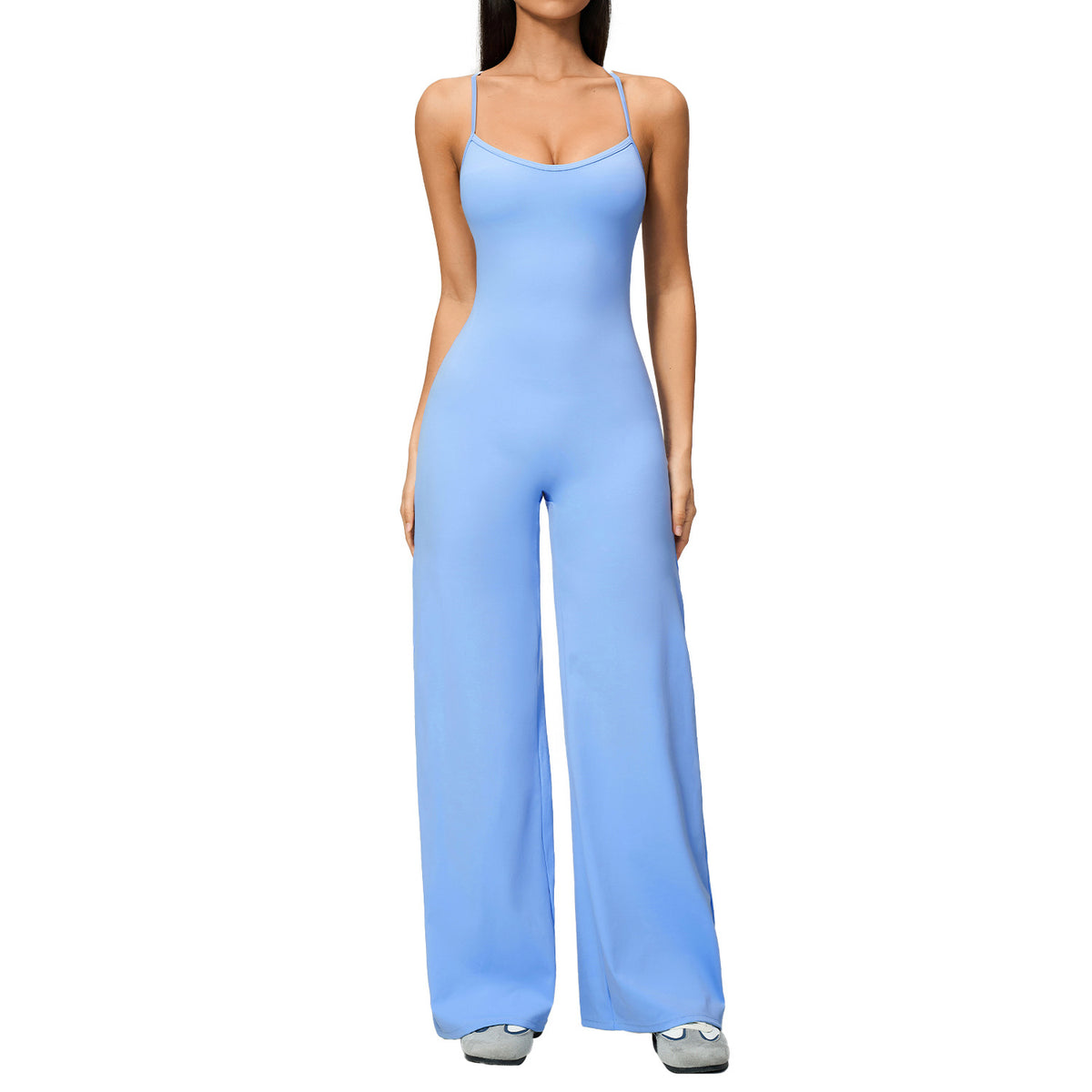 Women's Backless Athletic Yoga Romper & Workout Jumpsuit