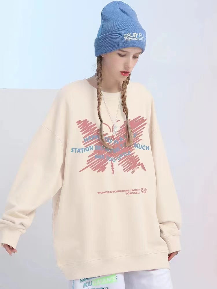 Women's Casual Loose Animal Print Hoodie