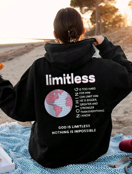 God Is Limitless Inspirational Women's Casual Hoodie