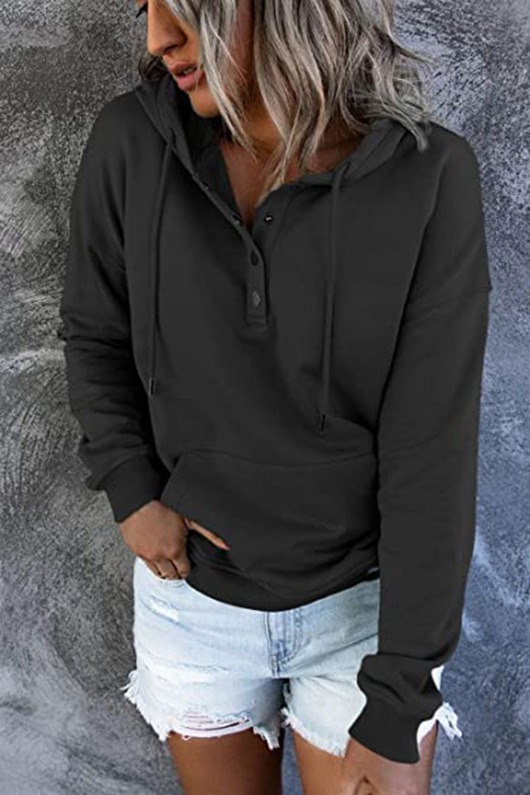 Women's Casual Hooded Sweatshirt with Pockets