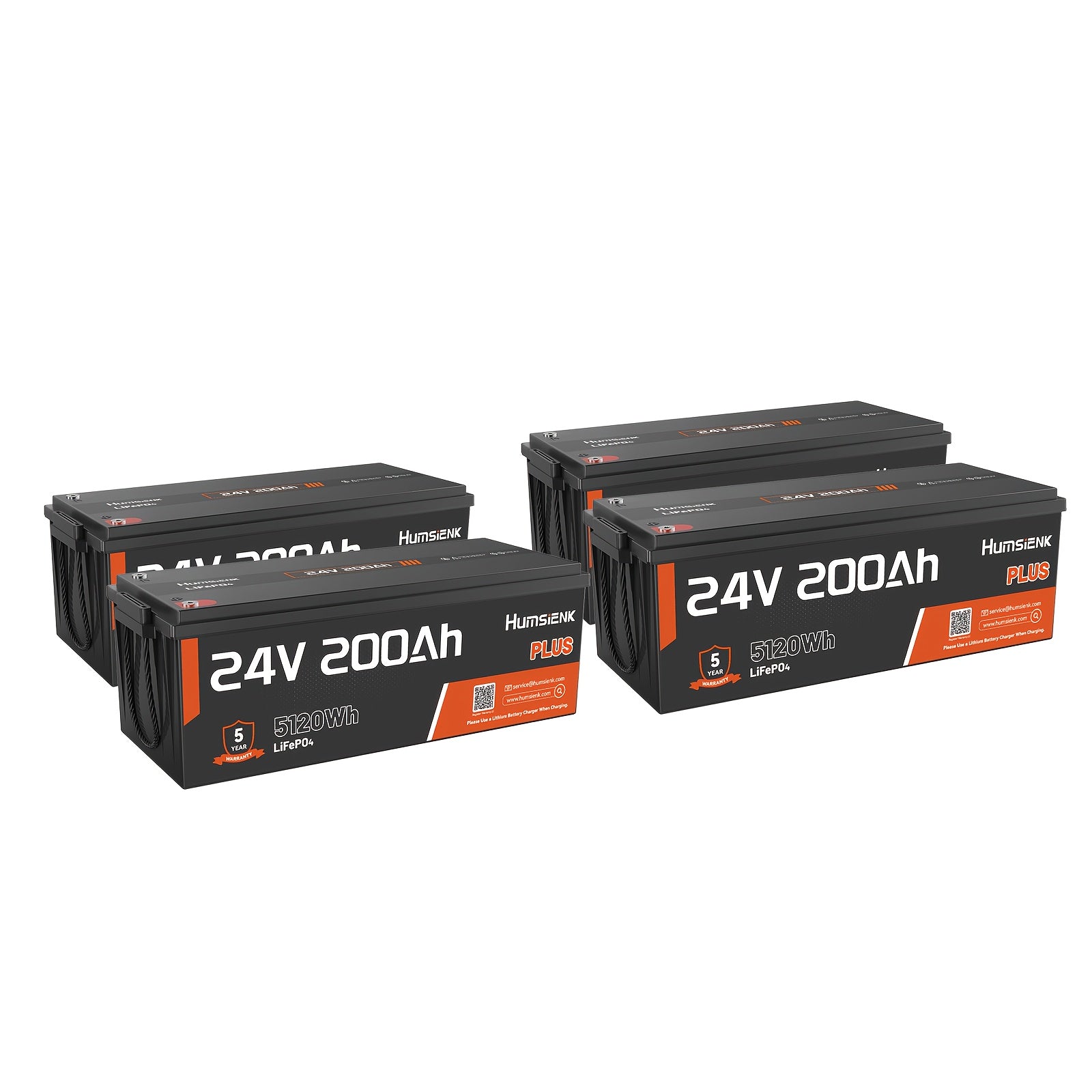 24V 200Ah Lithium Deep Cycle Battery with Smart BMS for Off-Grid Power