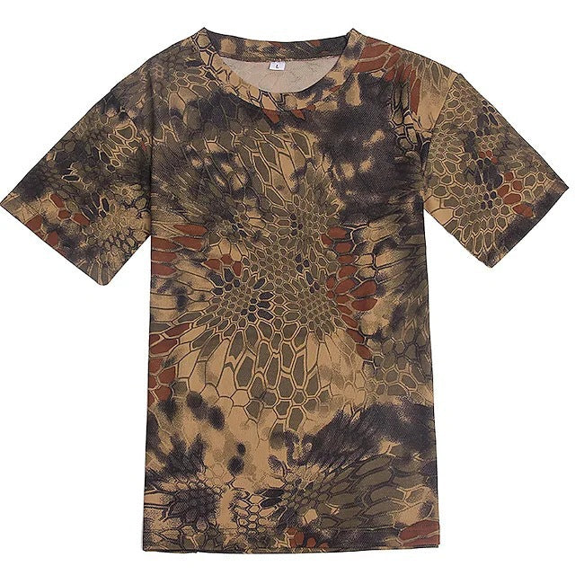 Camouflage Crewneck T-Shirt – Slim Fit, Quick‑Dry Summer Tee