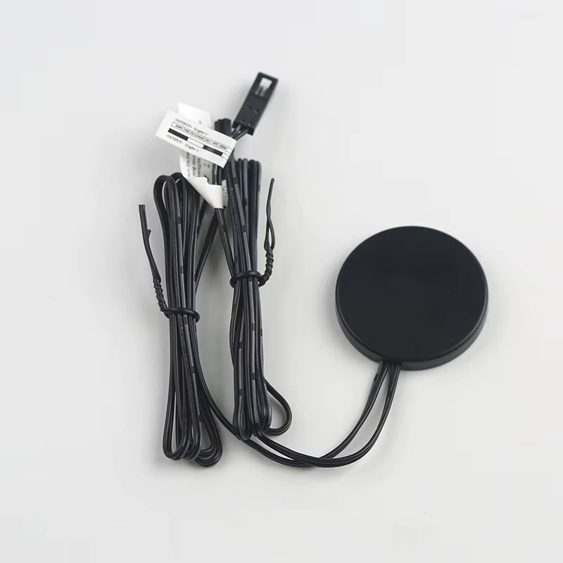 Black & White Hidden Dimmable Touch Sensor Switch, Surface‑Mount Gesture Control for Cabinets, Countertops, Glass & Stone