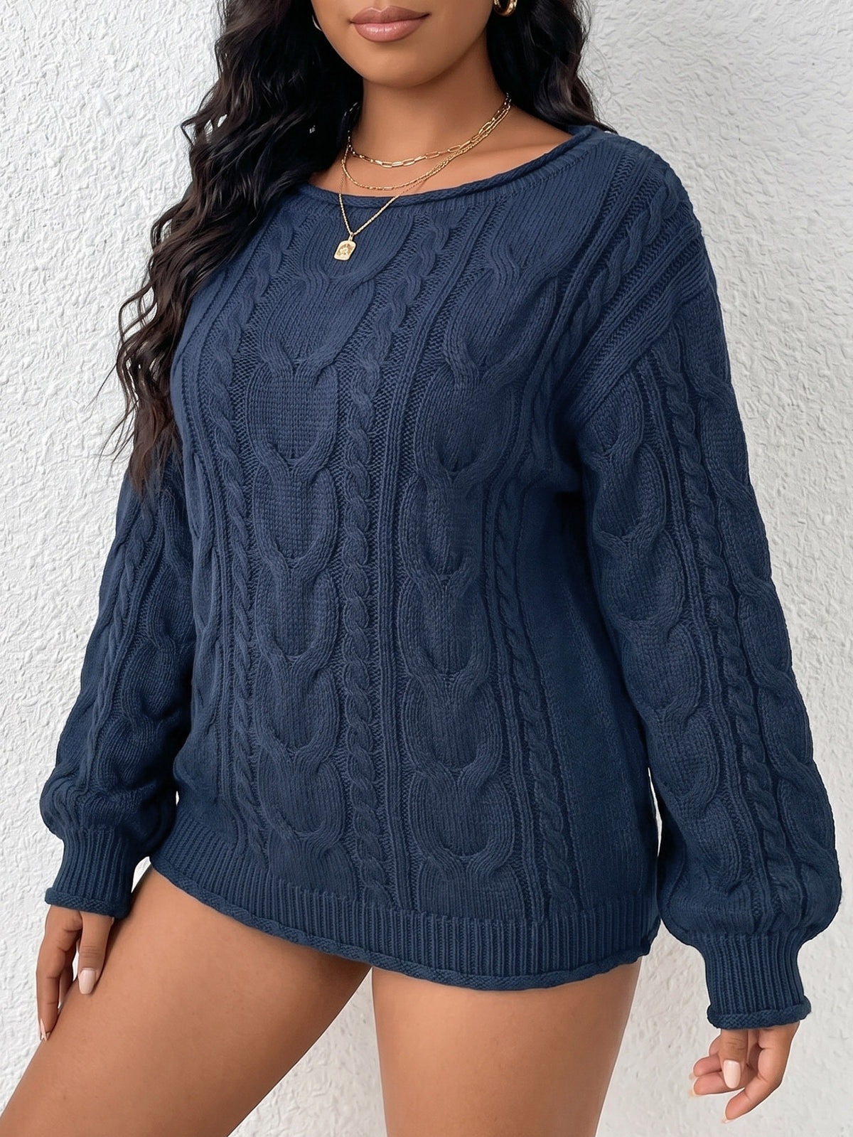 European and American Womens Tops Knitted Sweaters