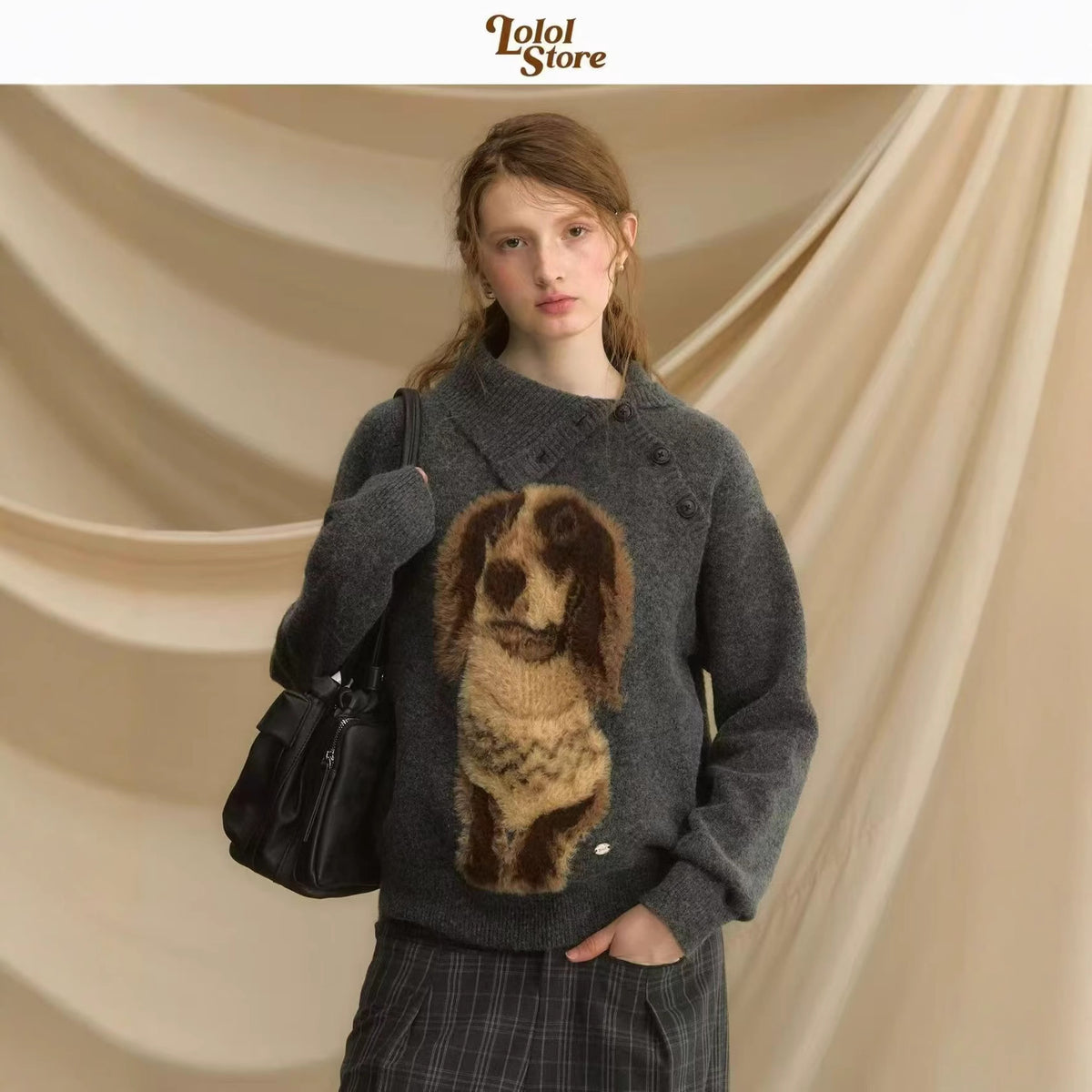 Retro Loose and Lazy Style French Ins Sweet Cool Sweater