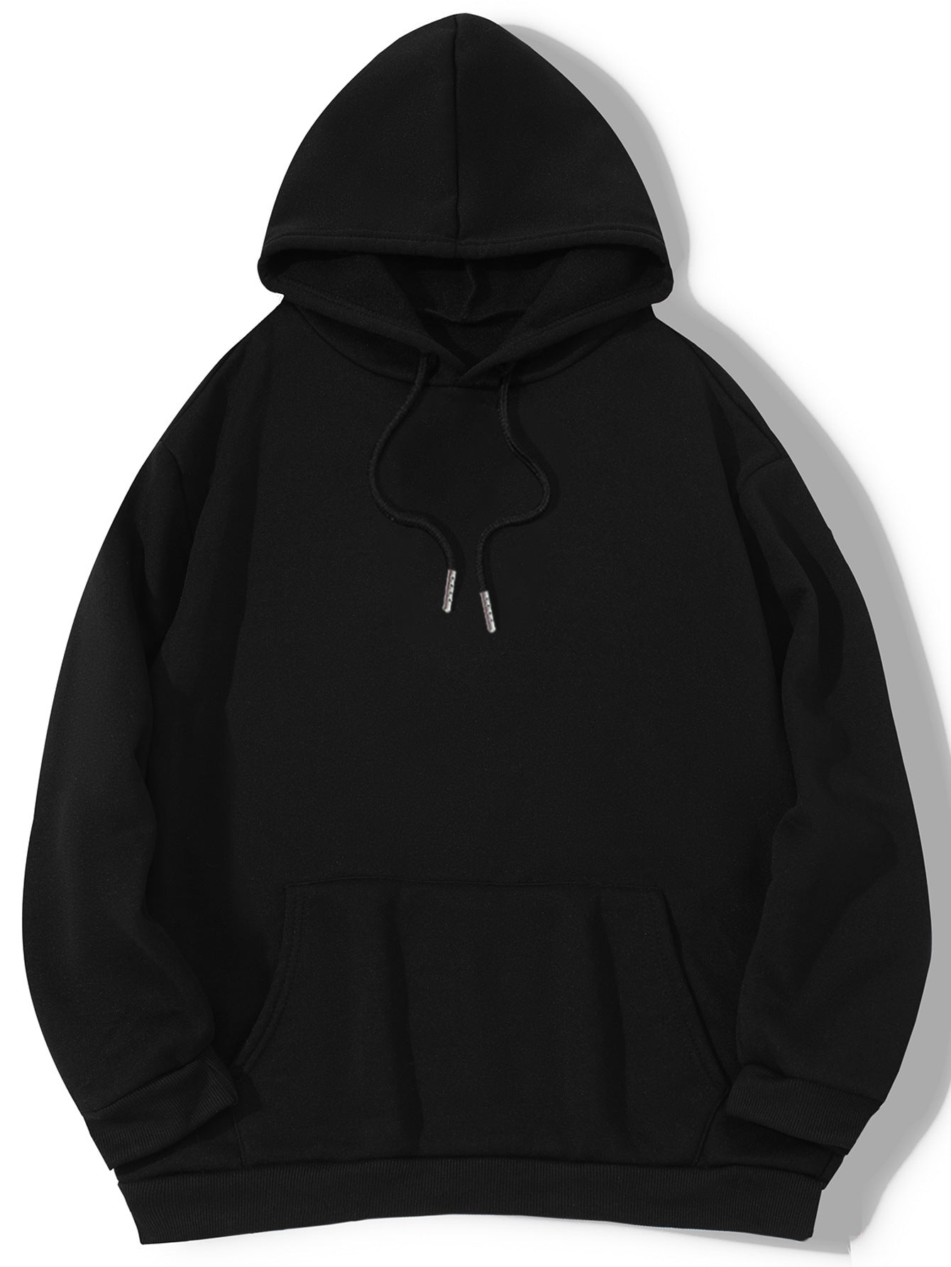 Women's Cozy Brushed Fleece Hoodie - Solid Pullover Sweatshirt