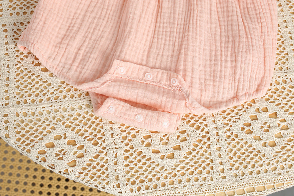 Soft Cotton Sleeveless Baby Bodysuit & Romper