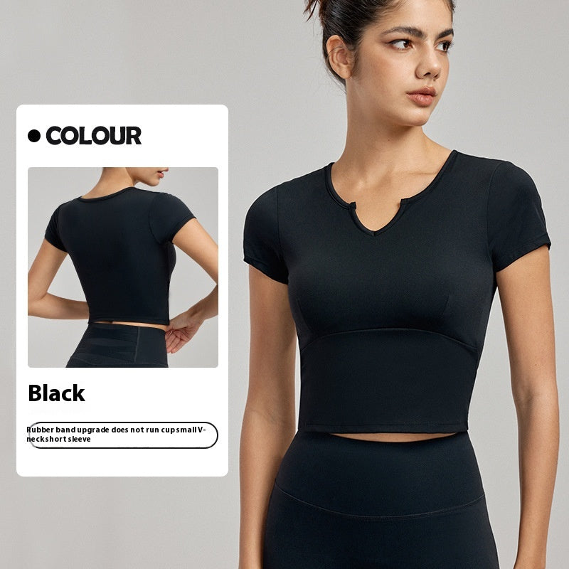 New Yoga Wear Short Sleeve T-shirt Top