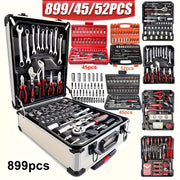 899/45/52pcs Professional Tool Set, Multi-functional Toolbox, Portable Design, For Home And Car Repair, A Tool Set For Enthusiasts And Professionals, A Gift For Friends, Local Shipping