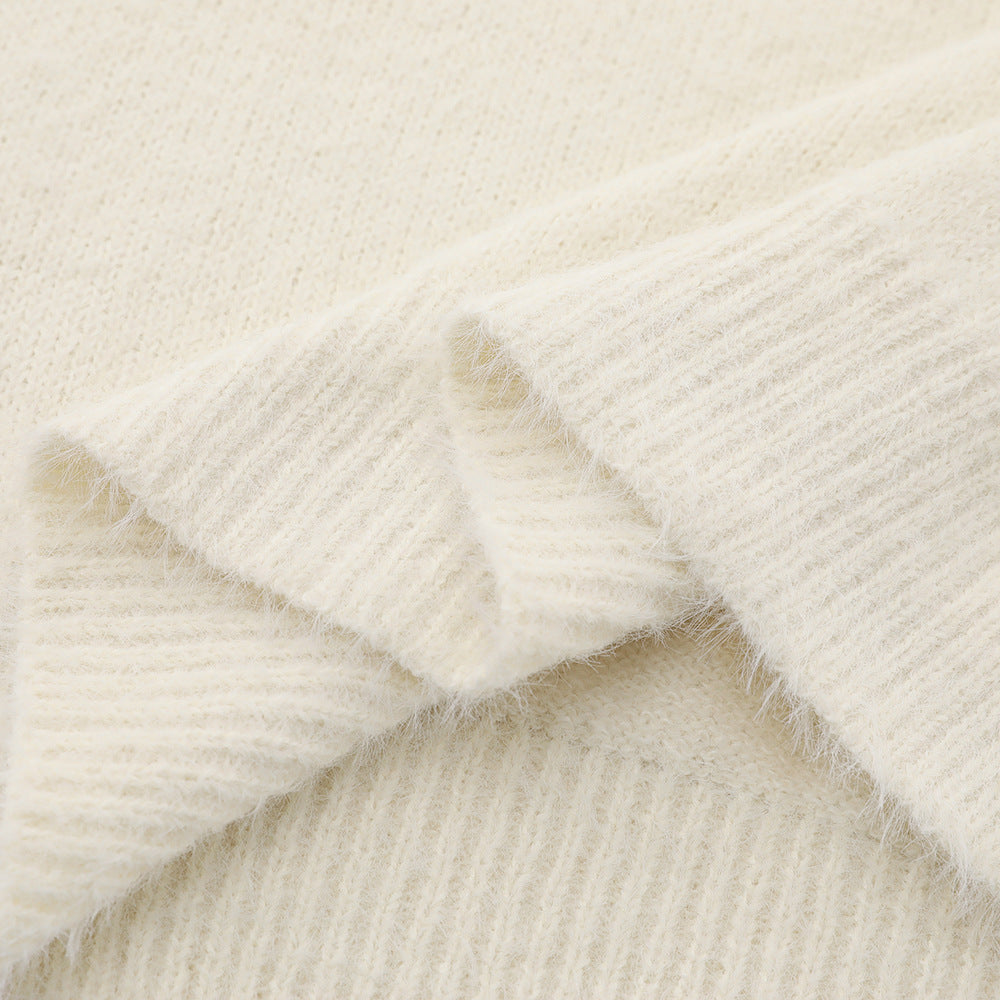 Chic Oversized Knit Sweater for Effortless Street Style
