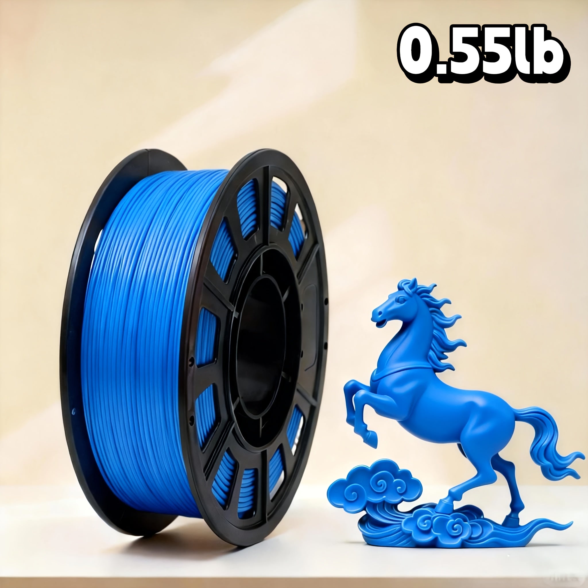 PLA 1.75mm 3D Printer Filament 250g Spool – Rapid Color Change, Low Shrinkage, ±0.02mm Precision