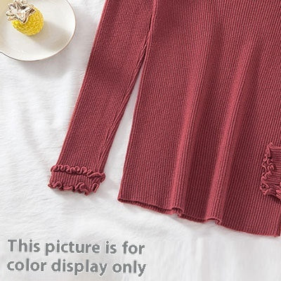 Half Turtleneck Knitted Sweater Women's Bottoming Shirt Women's Autumn and Winter
