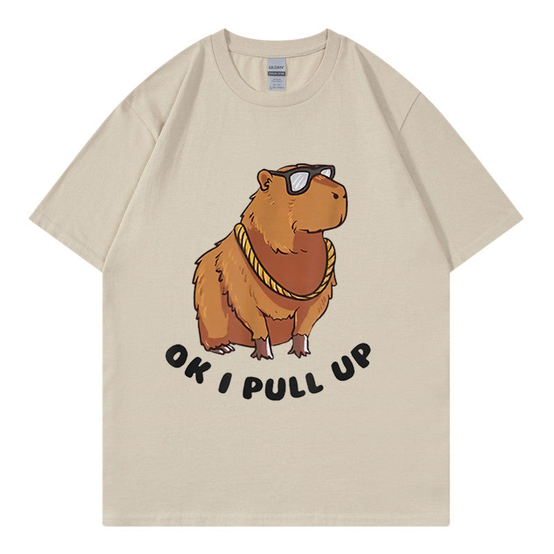 Men's Hip Hop Graphic Tee Loose Streetwear T-Shirt