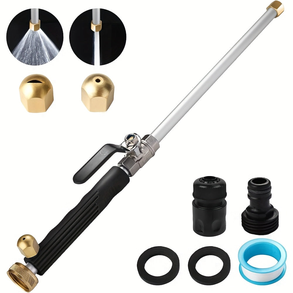 8‑Piece Upgraded Jet Nozzle Set for Garden Hose Pressure Washers – Includes Two Nozzle Types and Quick‑Connect Hose Adapters