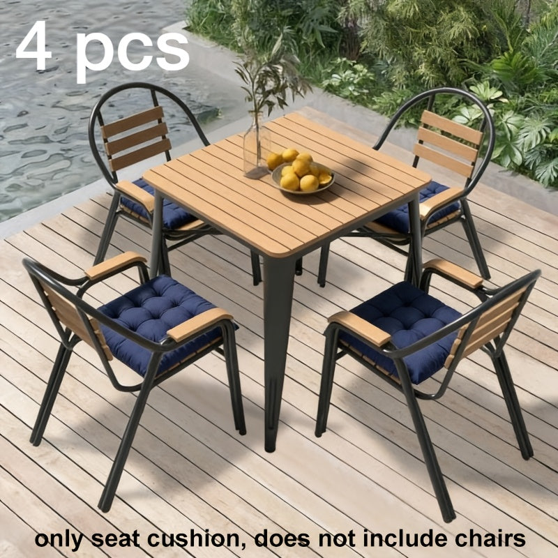 4pcs Set of Patio Furniture Seat Cushions, Soft and Comfortable, Thickened Cushions, Suitable for Indoor and Outdoor Use, Cushions Only