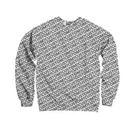 3D Geometric Print Oversized Casual Crewneck Sweater