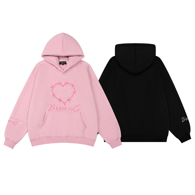 Women's Fleece-Lined Hooded Pullover Cozy Winter Sweatshirt
