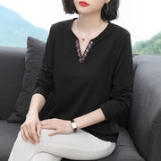 Women's Solid Color Loose Casual Base Top