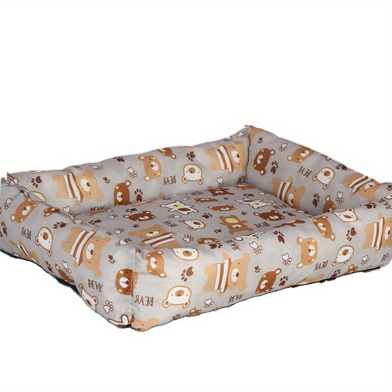 1Pc All-Season Pet Bed - Cooling Dog & Cat Mattress With Soft Breathable Surface, Easy-Clean Design For Small Dogs & Puppies, Portable Indoor/Outdoor Use, Fun Patterns, Perfect Gift For Halloween &...