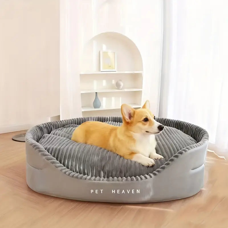 Ultra-Soft Luxurious Dog Bed Kennel - Pet Beds - Plush, Bite-Resistant, Dirt-Proof, Comfort, Four Seasons Use, Machine Washable, Perfect Living Room Pet Haven with Easy Care