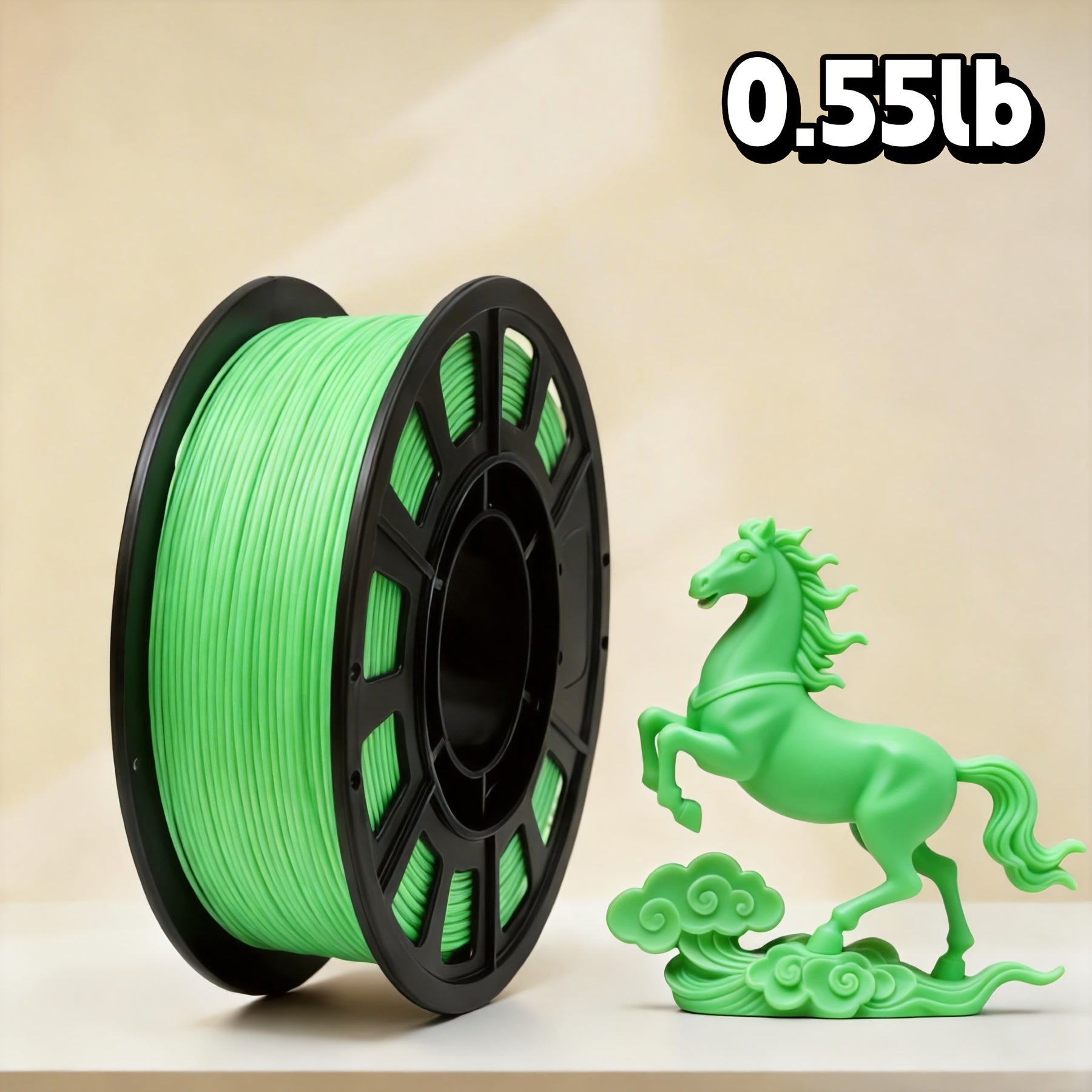 PLA 1.75mm 3D Printer Filament 250g Spool – Rapid Color Change, Low Shrinkage, ±0.02mm Precision