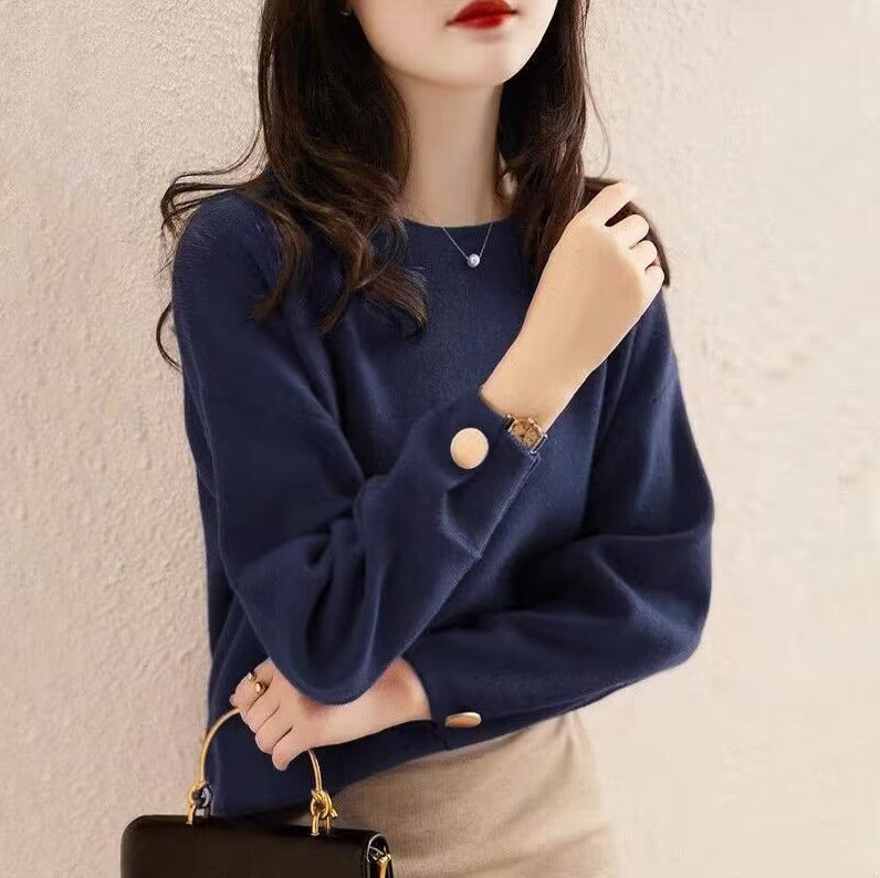 New Design Sense Niche Base Stylish Fashion Red Sweater