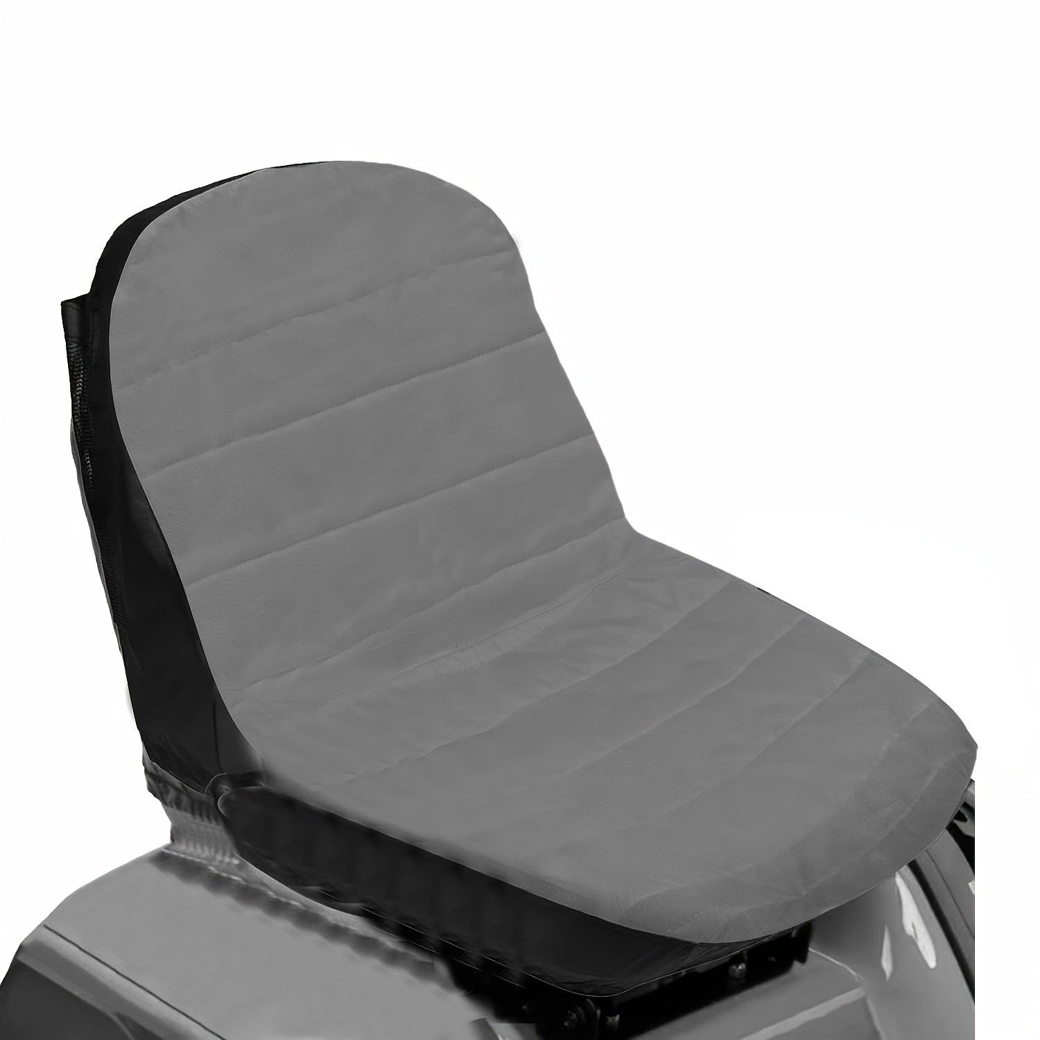Lawn Mower Seat Cushion with Adjustable Straps and Storage Pockets, Oxford Fabric, Universal Fit