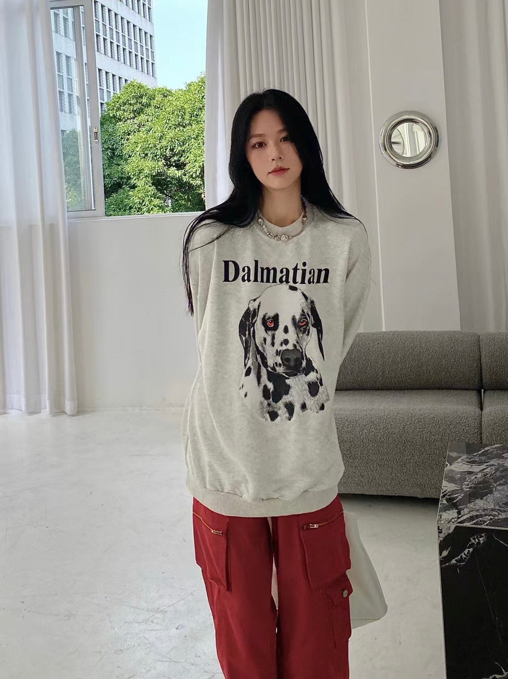 Women's Retro Fleece Graphic Sweatshirt